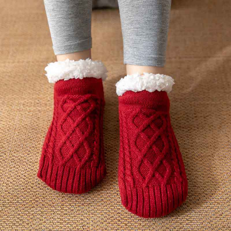 Winter floor socks adult women's home confinement socks snow socks sleep carpet socks leg sets slippers socks men's non-slip