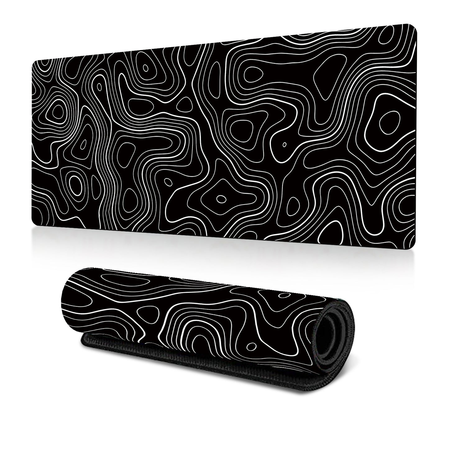 Amazon Abstract Corrugated Mouse Pad Large Heat Transfer Desk Pad Abstract Fluid Art Design Factory Direct