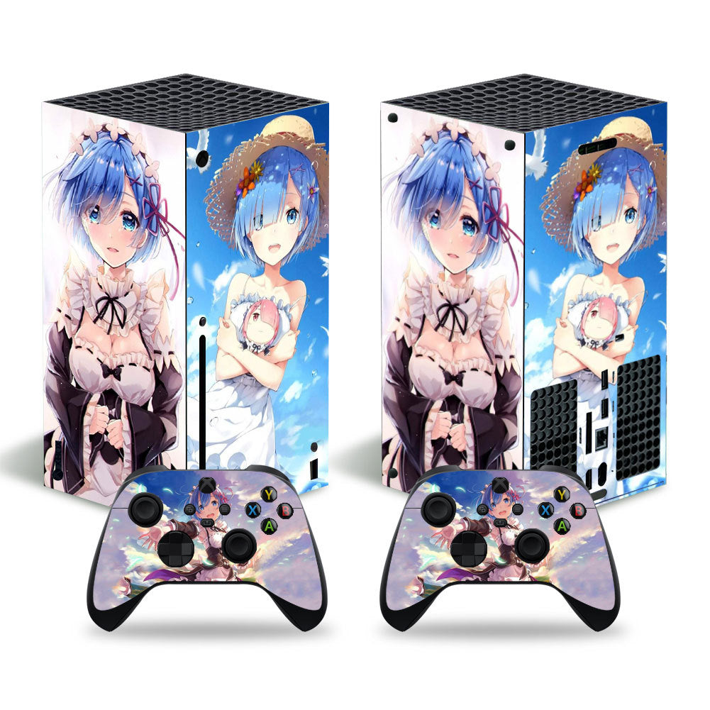 XBOX SERIES X game console full body sticker PVC material no bubble air guide slot cartoon animation