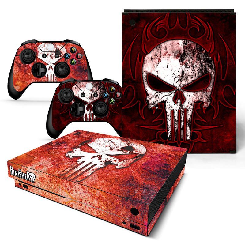 XBOX ONE X sticker game console handle host protective cover middle shell sticker side skull