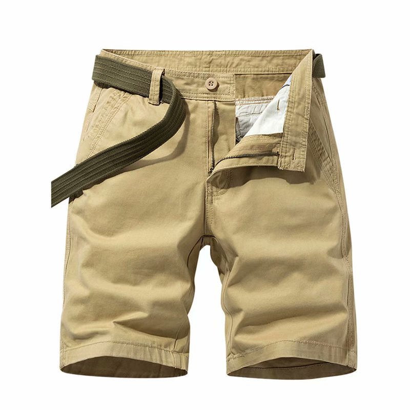 Wholesale summer trend men's five-point pants men's workwear casual shorts color washed beach pants 5