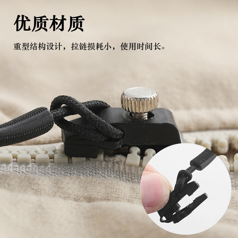 Zipper repairer universal replacement metal zipper accessories backpack jacket clothes tool-free detachable zipper head