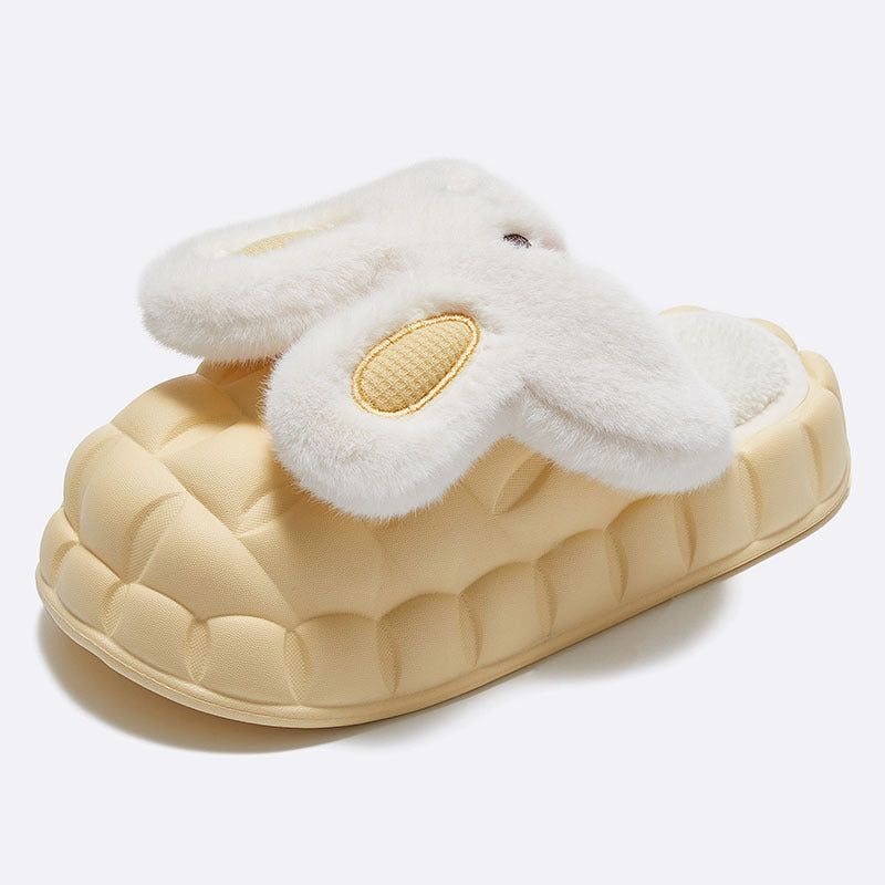 2022 autumn and winter new products cute cartoon rabbit men and women couples indoor and outdoor wear winter waterproof home slippers