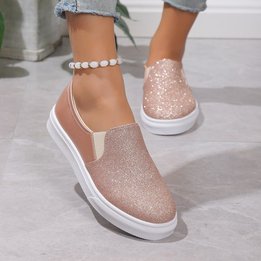 2023 autumn new foreign trade European and American women's shoes sneakers single shoes flat shoes one-leg casual shoes large size women's shoes