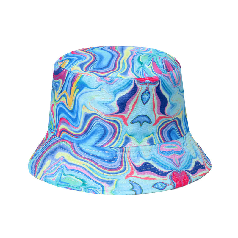 2023 spring and summer new sun protection sun hat vacation leisure all-match travel beach basin hat flamingo fisherman hat women