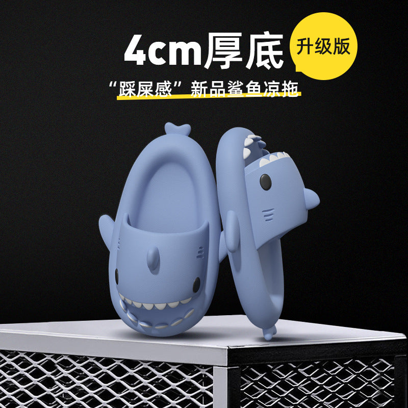 4 cm cartoon shark slippers for child