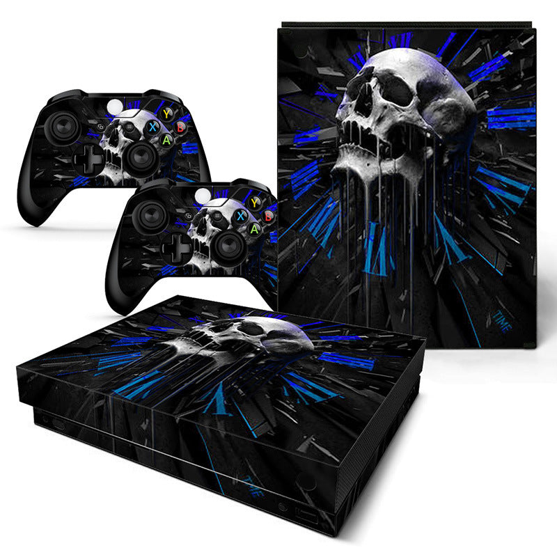 XBOX ONE X sticker game console handle host protective cover middle shell sticker side skull