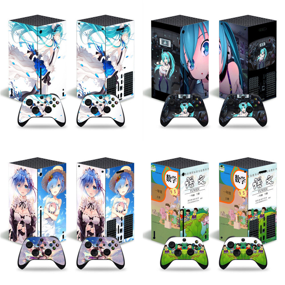 XBOX SERIES X game console full body sticker PVC material no bubble air guide slot cartoon animation