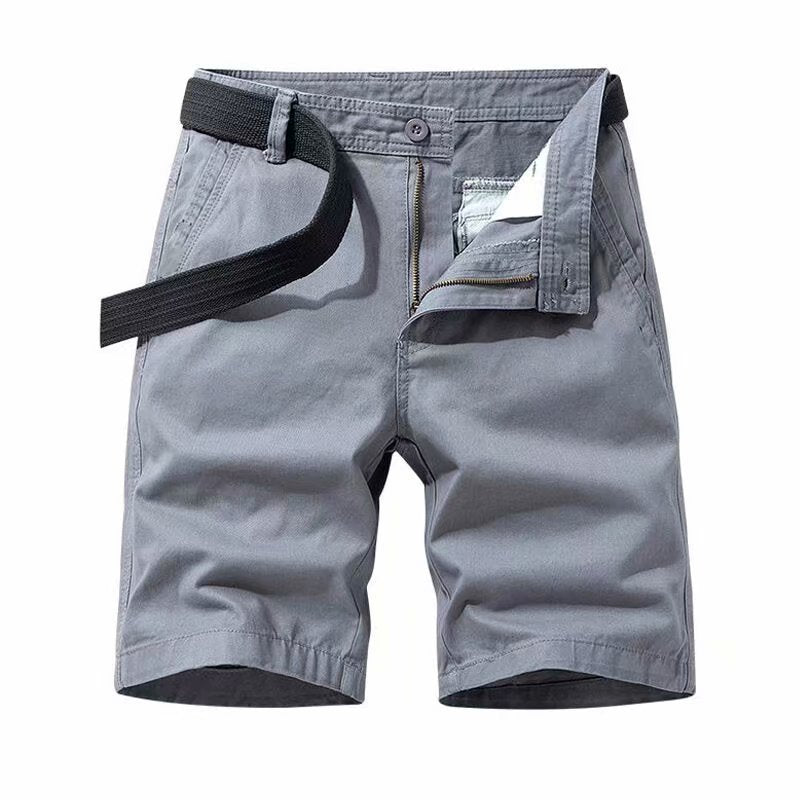 Wholesale summer trend men's five-point pants men's workwear casual shorts color washed beach pants 5