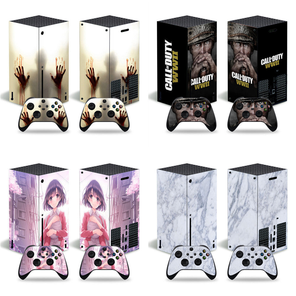 xbox series x game console stickers color film cartoon stickers handle stickers protective film colorful stickers