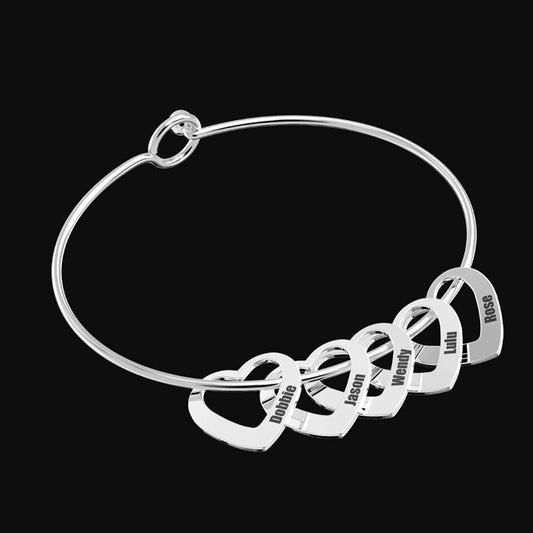 2023ins Wind Bracelet Women's Creative Cross-border Personality Fashion Peach Heart Temperament Versatile Lettering Titanium Steel Bracelet Girlfriend