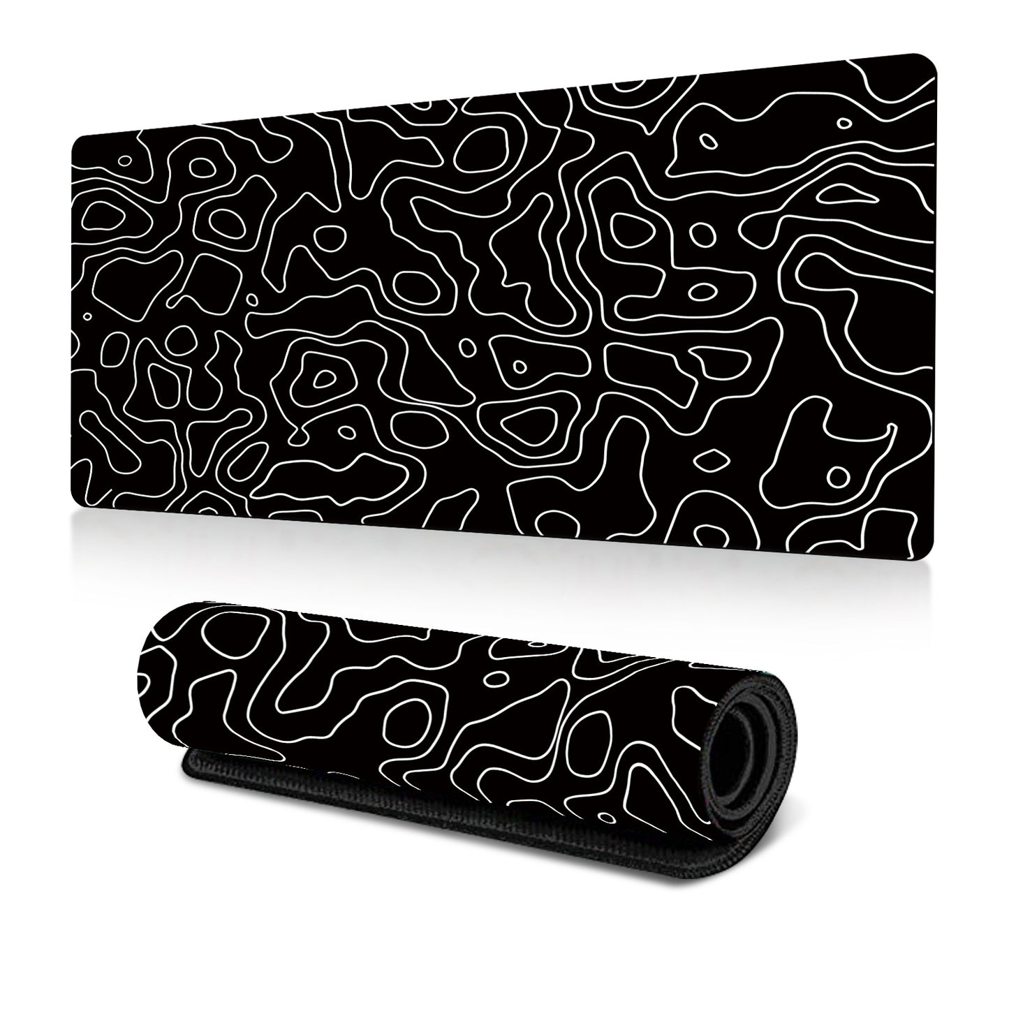 Amazon Abstract Corrugated Mouse Pad Large Heat Transfer Desk Pad Abstract Fluid Art Design Factory Direct