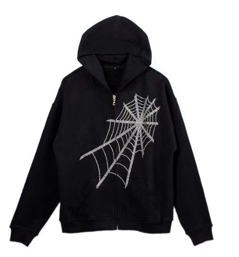 2021 European and American new hoodie sweatshirt women's loose street sports zipper cardigan y2k jacket women