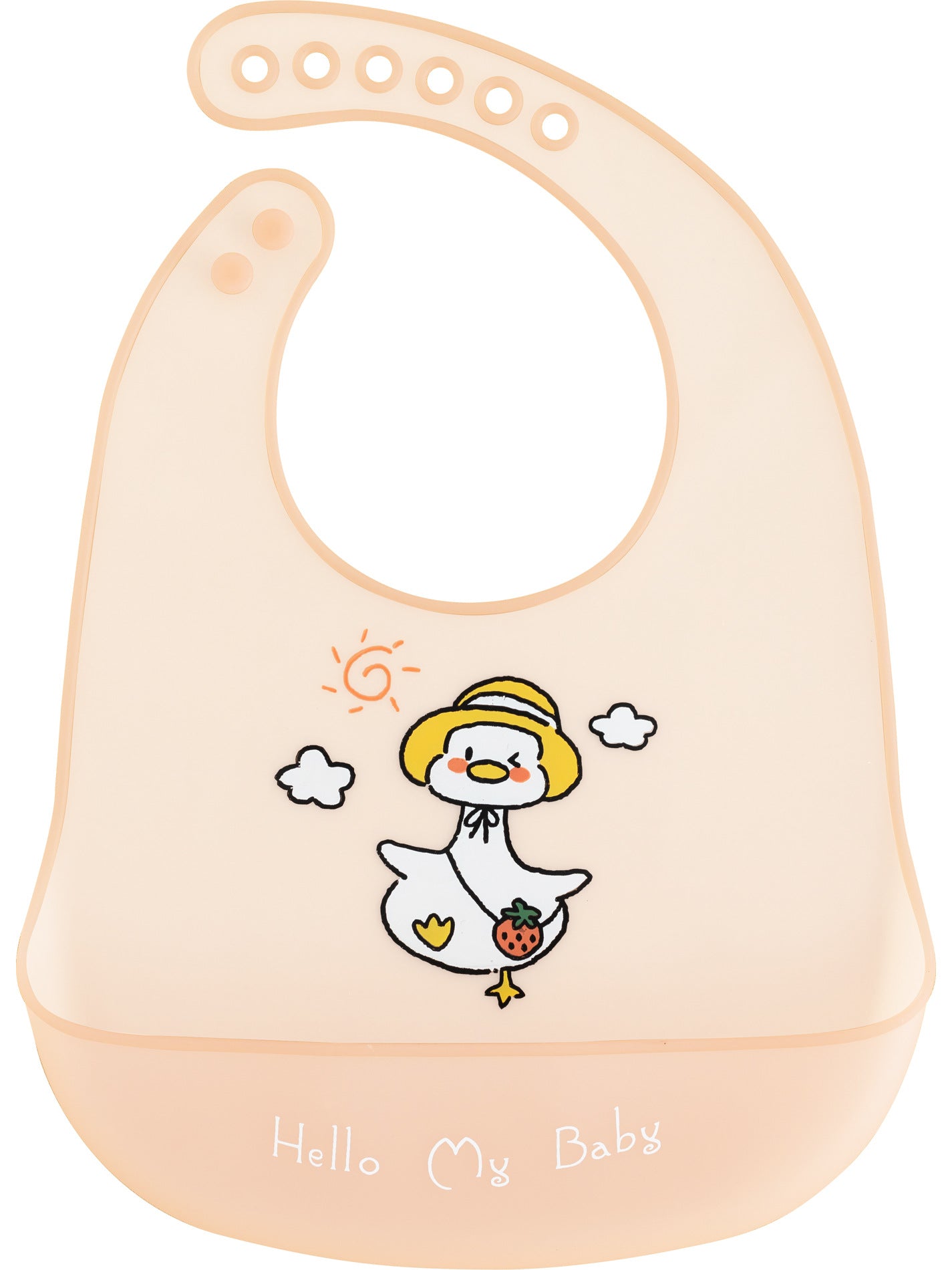 2024 New Baby Silicone Bibs Summer Baby Food Supplement Rice Pocket Saliva Pocket Children's Lightweight Waterproof Bib