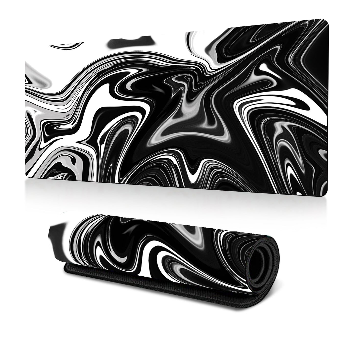 Amazon Abstract Corrugated Mouse Pad Large Heat Transfer Desk Pad Abstract Fluid Art Design Factory Direct