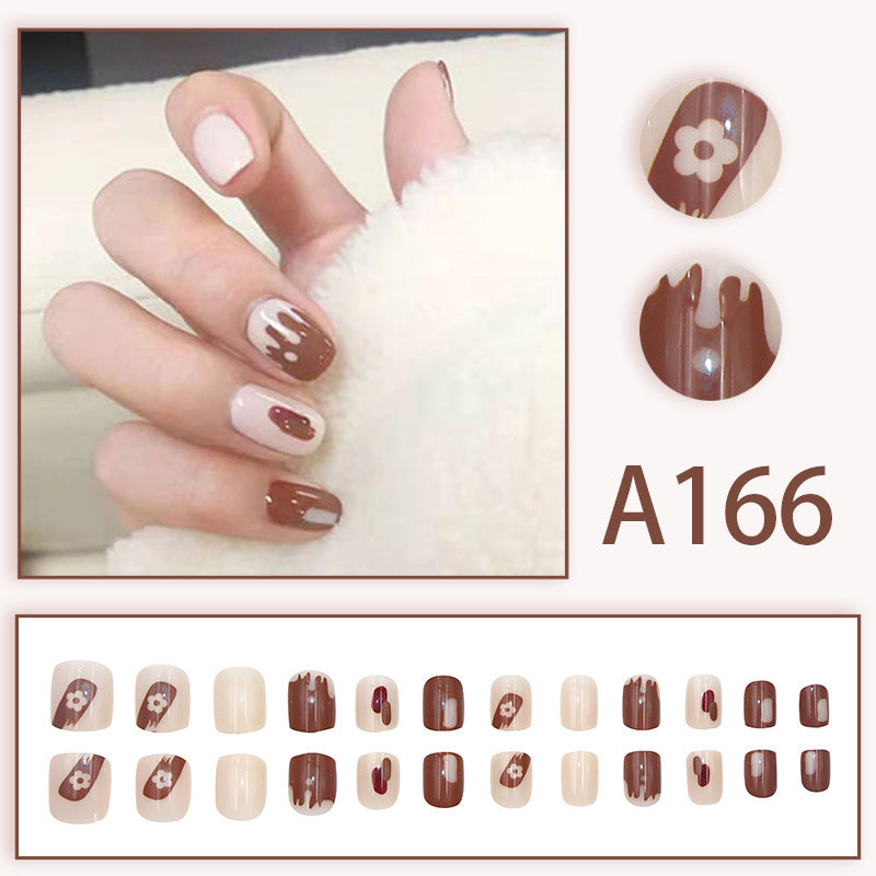 Wearable manicure patches, removable fake nail patches, finished nail art patches, cross-border internet celebrity bride dance nail patches