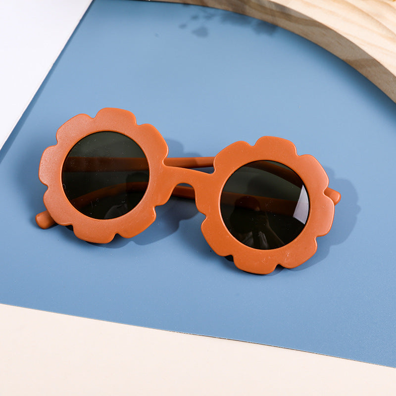 2022 Summer Frame New Japanese and Korean Trend Party Sunflower Sunscreen and UV Protection Children's Sunglasses