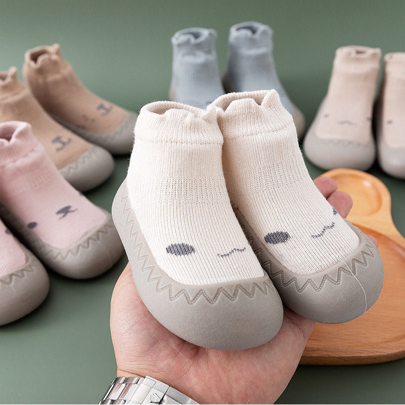 2024 spring and summer new toddler shoes soft sole single shoes boys and girls baby front shoes infant floor socks shoes non-slip