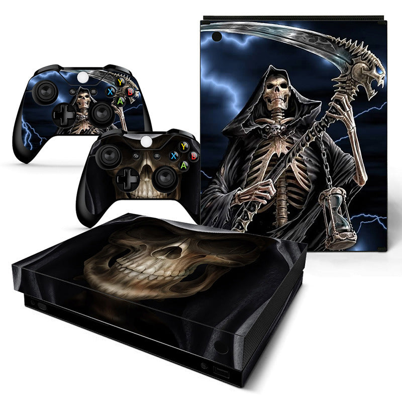 XBOX ONE X sticker game console handle host protective cover middle shell sticker side skull