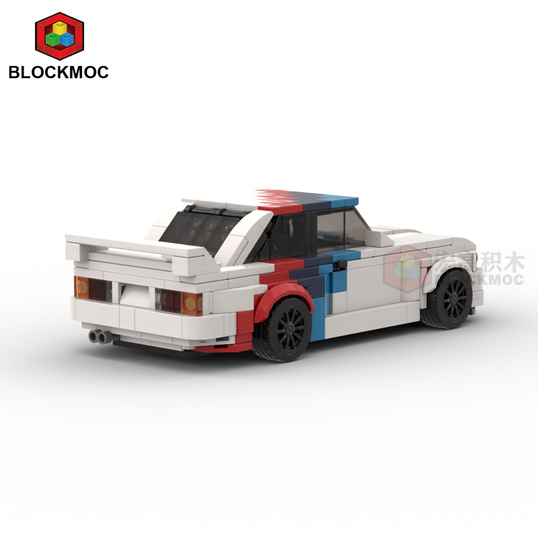 [M power] MOC building blocks are suitable for LEGO speed series 8-grid BMW E30 M3 racing car building boy