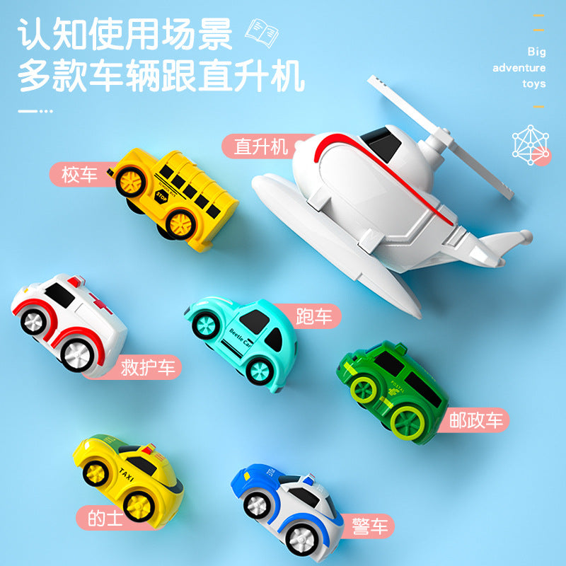 Wholesale Douyin Net Red Children's Girls Toys Rail Cars Cars Small Trains Big Adventure Puzzle Brains