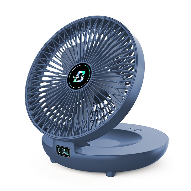 2023 new product cross-border usb small fan charging mini home office desktop mute big wind electric fan