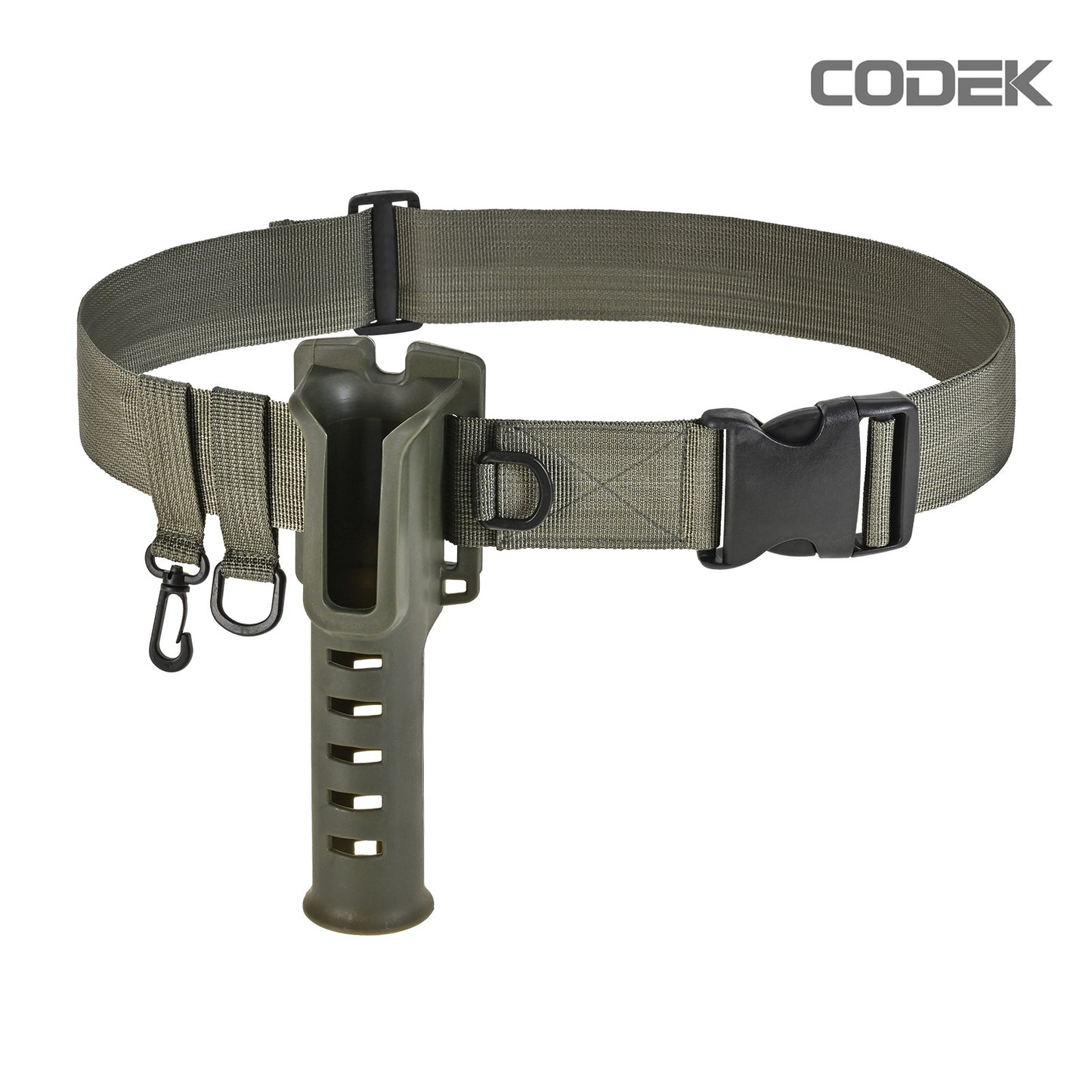 28189 CODEK [fishing rod belt bracket] Lu Yaji fishing waist hanging rod holder fixer fishing gear hanging buckle