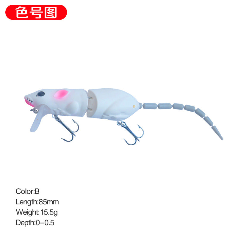 15.5g/15.5cm luya bait mouse bionic broken section long throw pencil mino cocked mouth artificial bait fake bait 9008