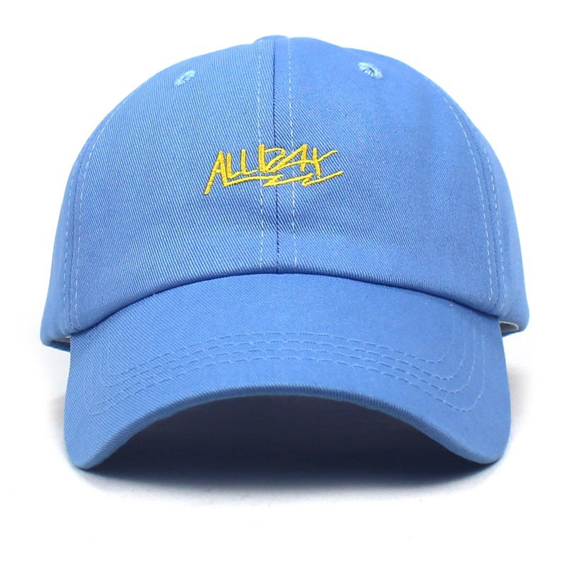 ALLDAY letter embroidered baseball cap Korean style trendy student hat AliExpress Amazon foreign trade peaked cap