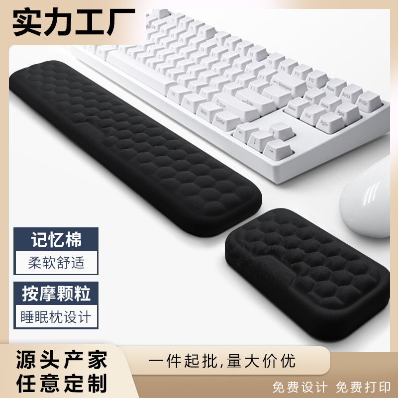 Wholesale wrist mouse pad memory foam wrist pad keyboard hand rest foam silicone office desk mouse wrist rest