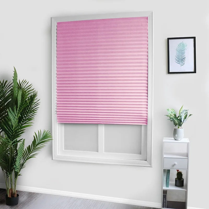 2021 Home Decoration Living Room Bedroom New Product Home Kitchen Bathroom Balcony Non-Woven Blackout Pleated Curtain