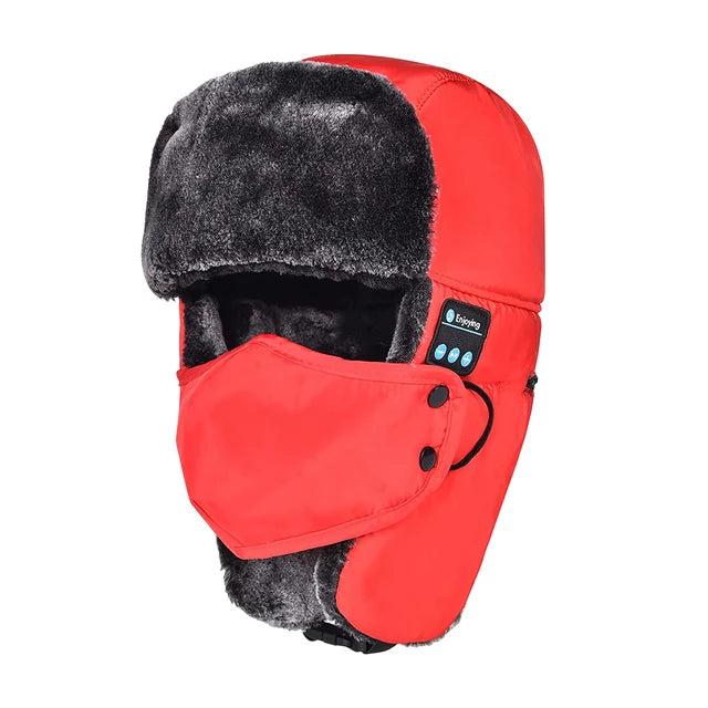 2023 New European and American winter warm, wind and snowproof Bluetooth hat, easy to wash, easy to disassemble, easy to install, answer phone calls, music and trapping hat