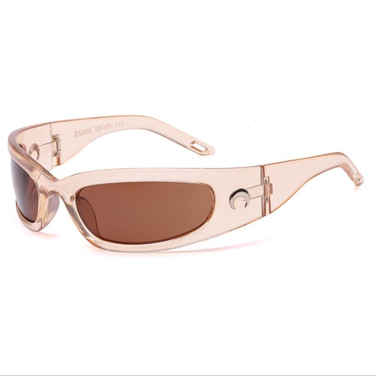 2022 new cross-lens European and American fashion sunglasses outdoor men and women cycling sports sunglasses moon trend glasses