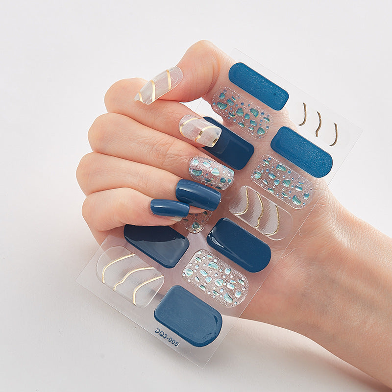 3d Laser Bronzing Craft Nail Applique Nail Sticker