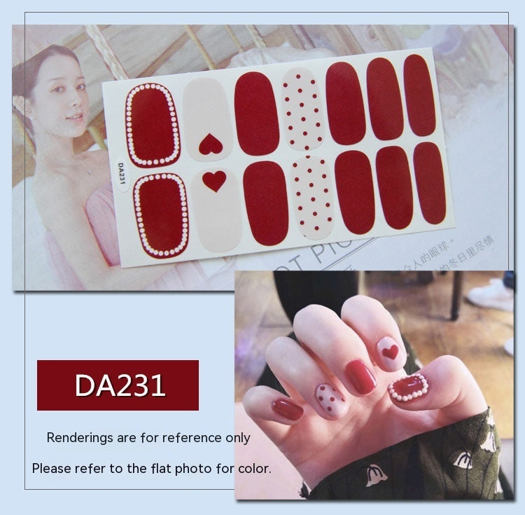 Women's Fashion Simple Nail Sticker